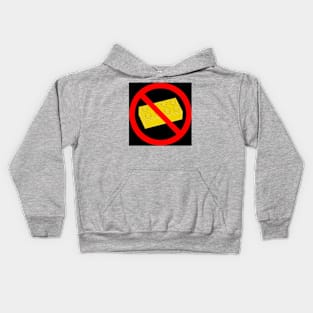 Road Traffic Sign "NO BRICK" Kids Hoodie